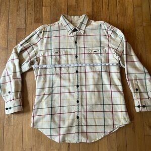 Orvis Flannel Large - Cream, Stripe